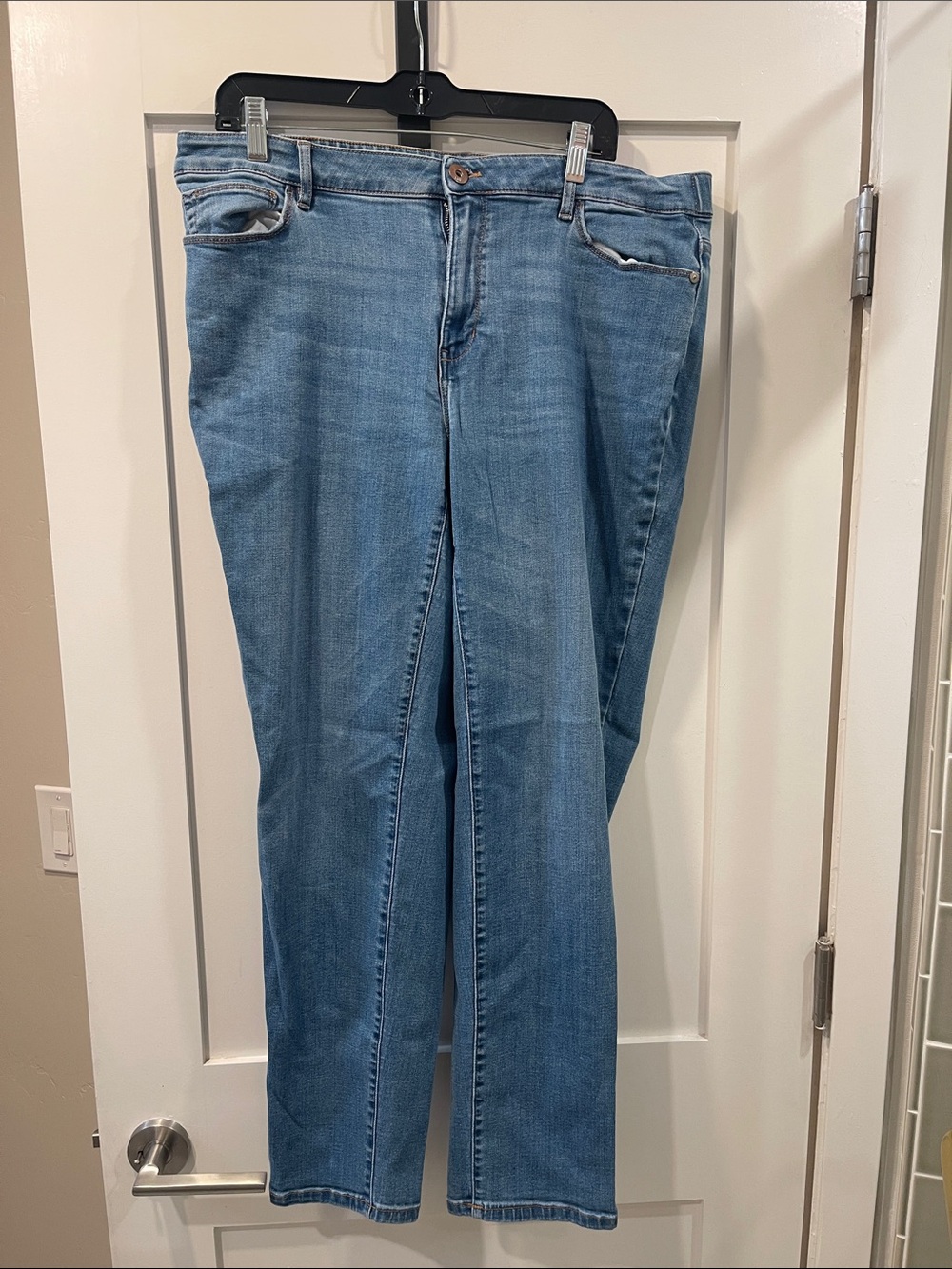 J.Jill Classic Light Blue Women's Jeans - Comfortable Stretch Denim sz 18